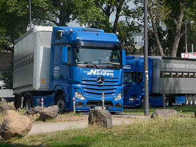 Lkw Flotte der Nolden Logistics GmbH