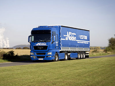 Lkw der Nolden Logistics GmbH während einer Tour
