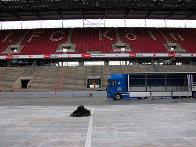 Lkw beim 1.FC Köln