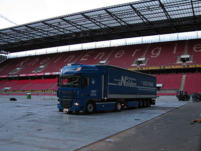 Nolden Logistics GmbH LKW im Rhein Energie Stadion